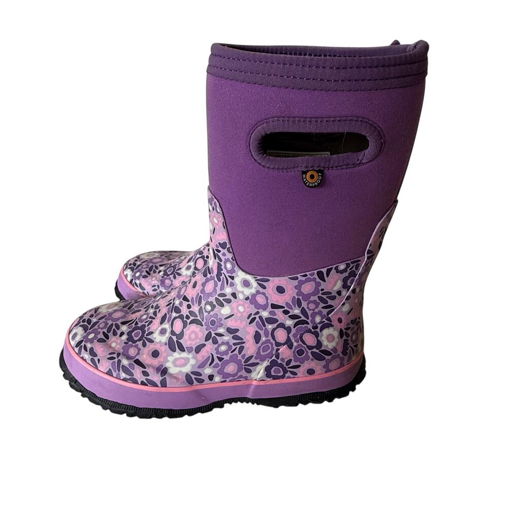 Bogs Kids' Classic Northwest Garden waterproof boots purple Size Girl’s size 3
